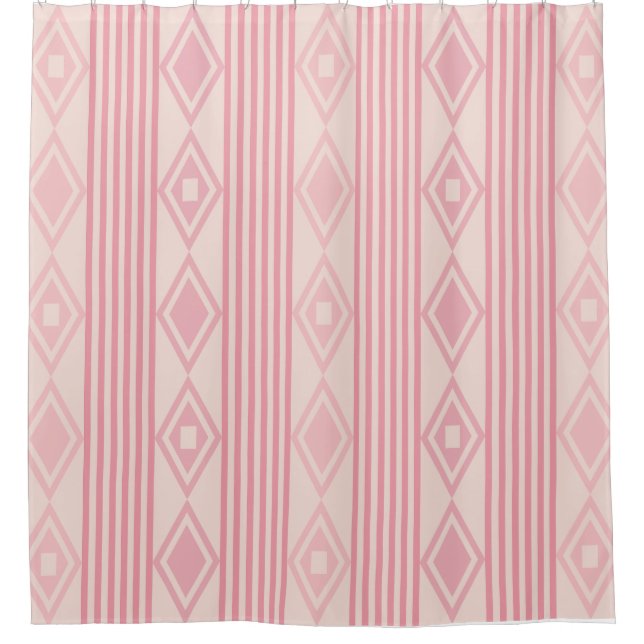 Boho Diamonds Stripes Pink Vanilla (Front)
