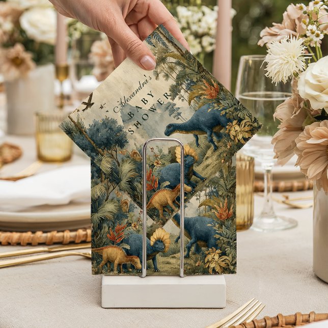 Boho Dino Baby Shower Napkin (Creator Uploaded)