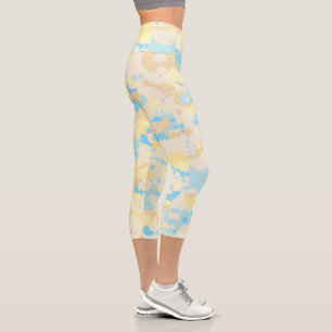 Boho Dot Pattern Capri Leggings