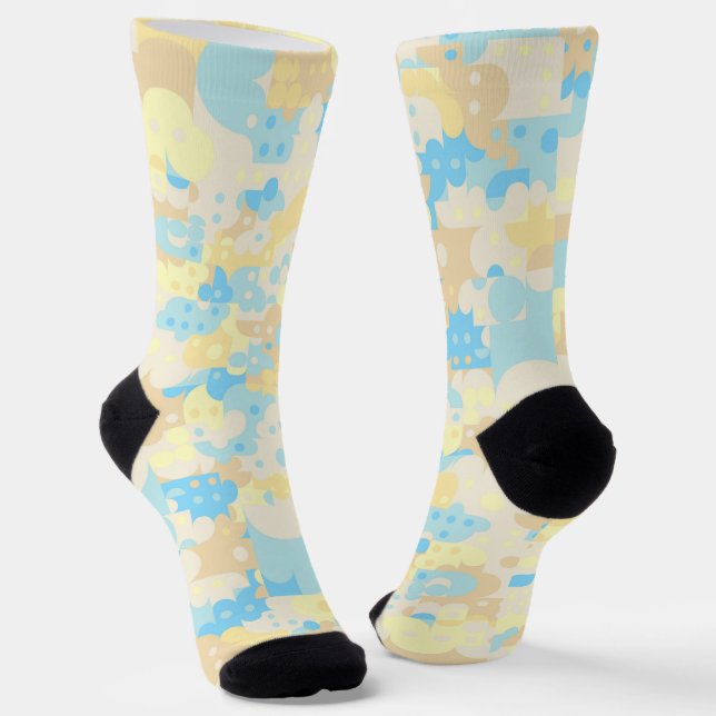 Boho Dot Pattern Phone Ring Stand Socks (Angled)