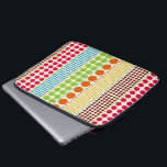 Boho Dots Electronics Bag<br><div class="desc">An electronics bag featuring rows of polka dots in various sizes and boho inspired shades of pink, blue, green, orange, yellow, and burgundy.</div>