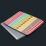 Boho Dots Electronics Bag<br><div class="desc">An electronics bag featuring rows of polka dots in various sizes and boho inspired shades of pink,  blue,  green,  orange,  yellow,  and burgundy.</div>