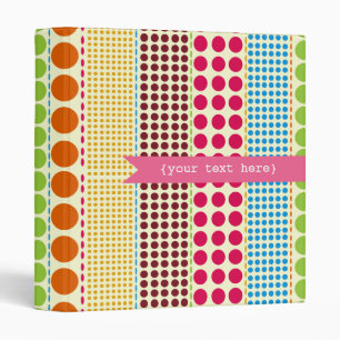 Boho Dots Personalized Binder