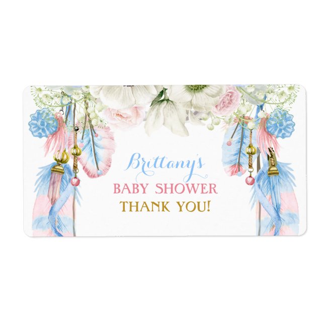 Boho Dream Catcher Bouteille d'eau Merci cadeau (Devant)