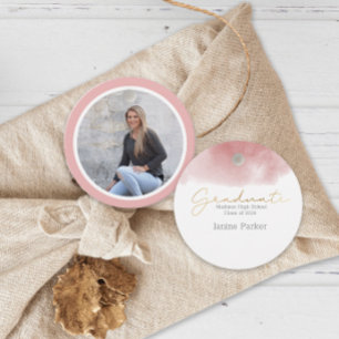 Boho Dream Catcher Simple Photo Graduation Favour Tags
