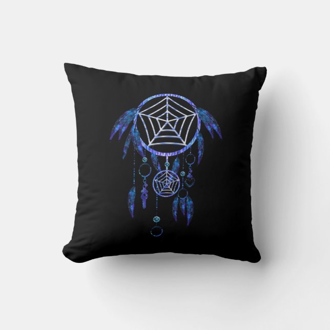 Boho Dream Catcher Throw Pillow (Front)