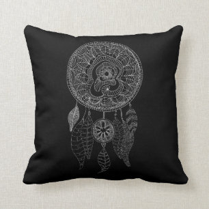 Boho Dream Catcher Tribal Pillow