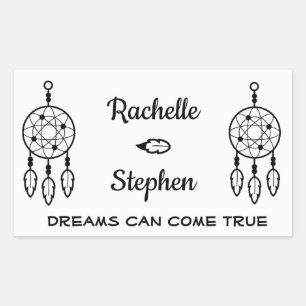 Boho Dream Catcher Wedding Engagement Sticker