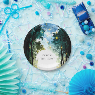 Boho Dream Woodland Birthday Paper Plate