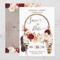 Boho Dreamcatcher Blush & Peach Roses