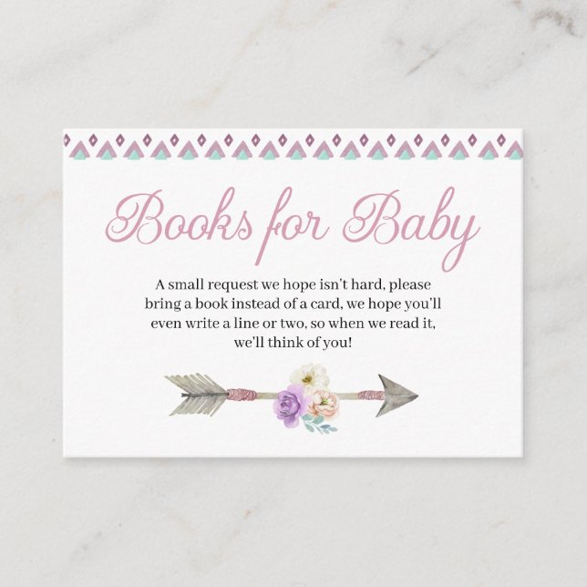 Boho Dreamcatcher Books for Baby Enclosure Card (Front)