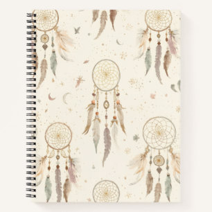 Boho Dreamcatcher Journal Ethereal Feathers