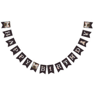 Boho Dreamcatcher Wild One Birthday Party Bunting Flags