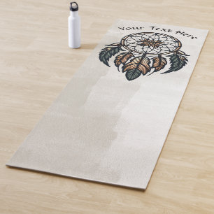 Boho dreamcatcher yoga mat