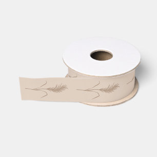 Boho Dreams Pampas Grass Grosgrain Ribbon