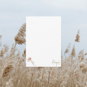 Boho Dried Botanical Shower Blank Thank You II Card