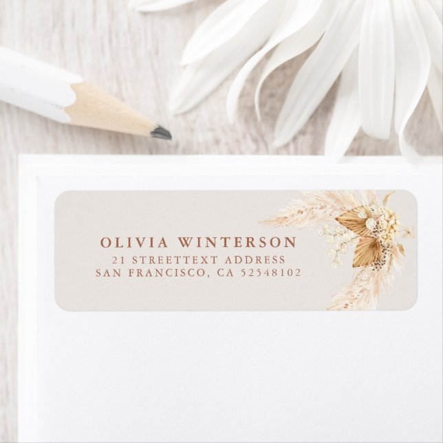  Boho Dried Flowers and Pampas Grass Wedding  (Insitu)