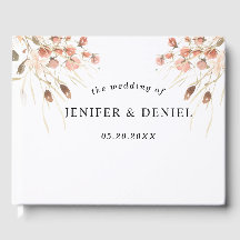 Boho Dried Watercolor Floral Wedding