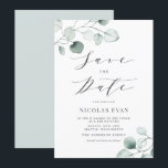 Boho Dusty Blue Eucalyptus Leaves Bar Mitzvah Save The Date<br><div class="desc">Save the Date! Announcement your event with this customizable Bar Mitzvah save the date announcement. This greenery bat mitzvah invitation features watercolor dusty blue eucalyptus leaves with a whimsical script. Personalize by adding your own details. This eucalyptus Bar Mitzvah save the date is perfect for any season and theme.</div>