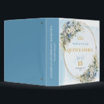 Boho Dusty Blue Floral Eucalyptus Quinceañera  Binder<br><div class="desc">✅ For matching items search 37-15 in my collections ✅ Celebra un momento inolvidable con este álbum de recuerdos personalizado para Quinceañera / 15 años, diseñado en un delicado estilo boho o bohemio. La combinación de tonos azul polvo, azul pastel y azul claro, junto con flores suaves, eucalipto y follaje...</div>