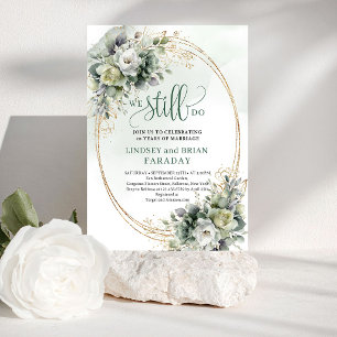 Boho Dusty Green Eucalyptus We Still Do Invitation