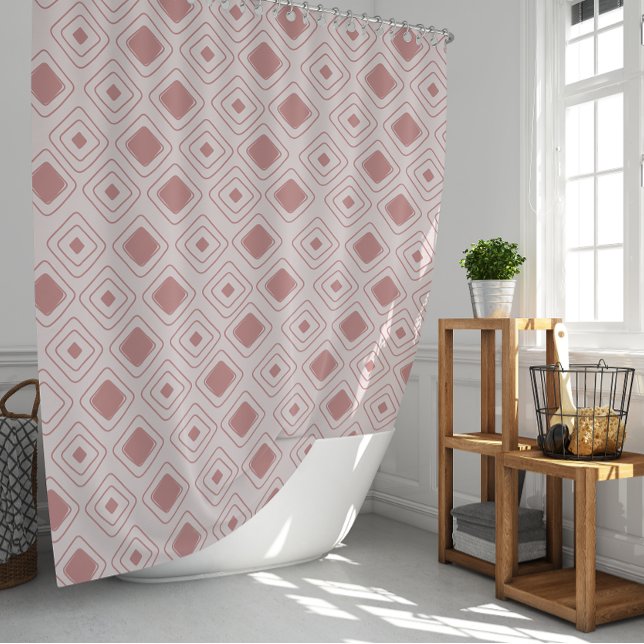 Boho Dusty Rose Tribal Geometric Aztec Pattern (Boho Dusty Rose Tribal Geometric Aztec Pattern Shower Curtain)