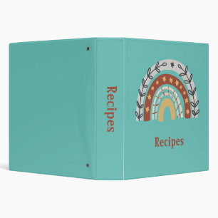 Boho Earth Tone Rainbow Binder