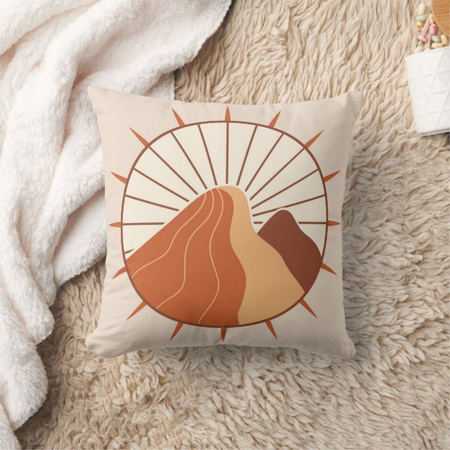 Boho Earth Tones Throw Pillows (Blanket)