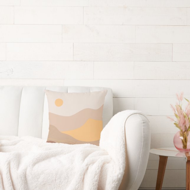 Boho Earth Tones Throw Pillows (Couch)