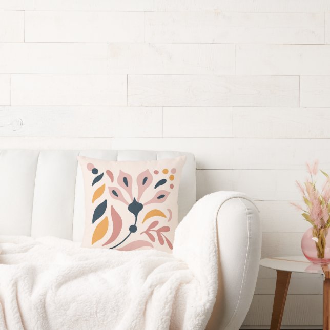 Boho Earth Tones Throw Pillows (Couch)