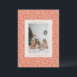 Boho Earthy Botanical Border Custom Photo  Holiday Card<br><div class="desc">Celebrate the season with this charming rustic holiday photo card,  featuring a delicate floral pattern and a timeless frame for your family picture. Perfect for sending warm wishes to loved ones,  this personalized card brings a cozy,  festive touch to your holiday greetings.</div>