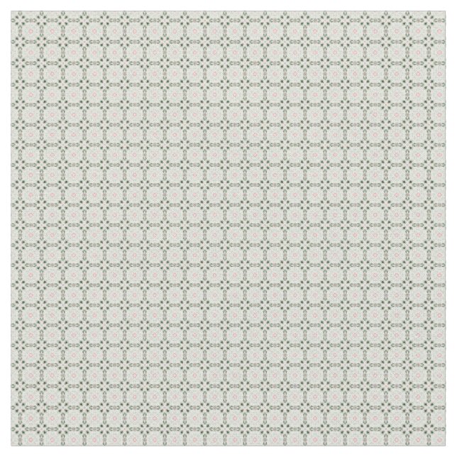 Boho Eclectic Intricate Delicate Christmas Pattern Fabric (Close Up)