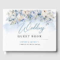 Boho Elegant Dusty Blue and Ivory Flowers wedding