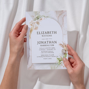 Boho Elegant Wedding Invitation