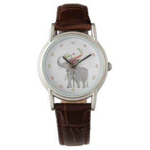 Boho Elephant and Hearts Watch