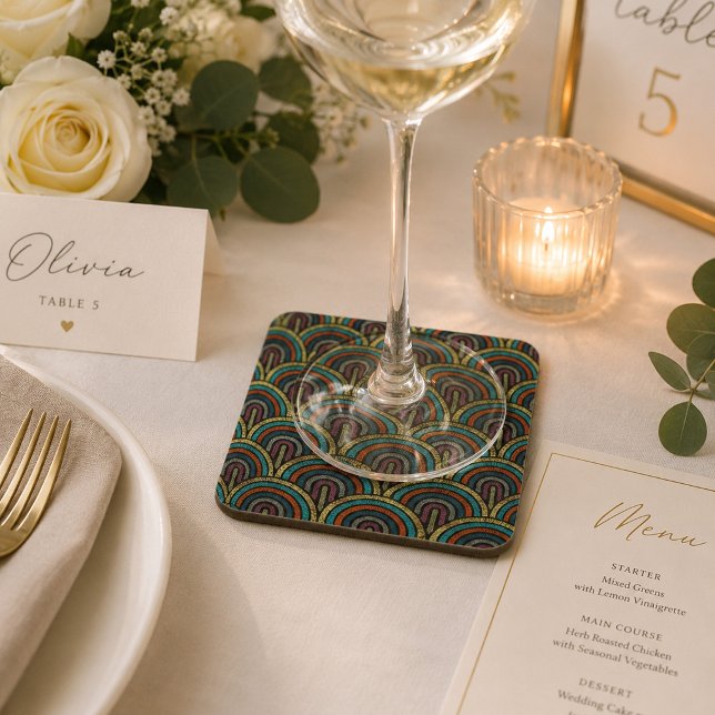 Boho Embroidery Arch Pattern Coaster  (Creator Uploaded)
