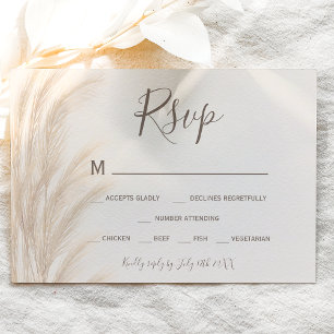 Boho été pampas herbe aquarelle rsvp