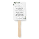 Boho Eucalyptus Greenery Wedding Ceremony Program
