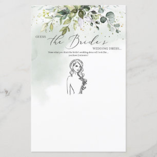 Boho eucalyptus leaves Guess The Bride’s Dress