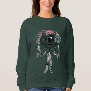 Boho Evil Eye Dreamcatcher Sweater