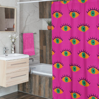 BOHO Evil Eye Pattern Funky Fuchsia Fun