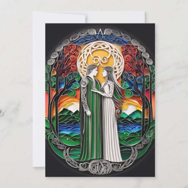 Boho Faire-part de mariage (Devant)