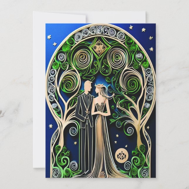 Boho Faire-part de mariage (Devant)