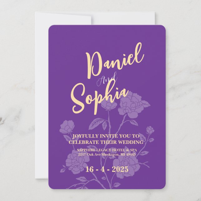 Boho faire-part de mariage (Devant)