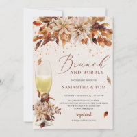Boho Fall and Autumn flowers Brunch and Bubbly