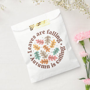 Boho Fall Autumn Quote  Favour Bag