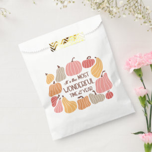 Boho Fall Autumn Quote Favour Bag