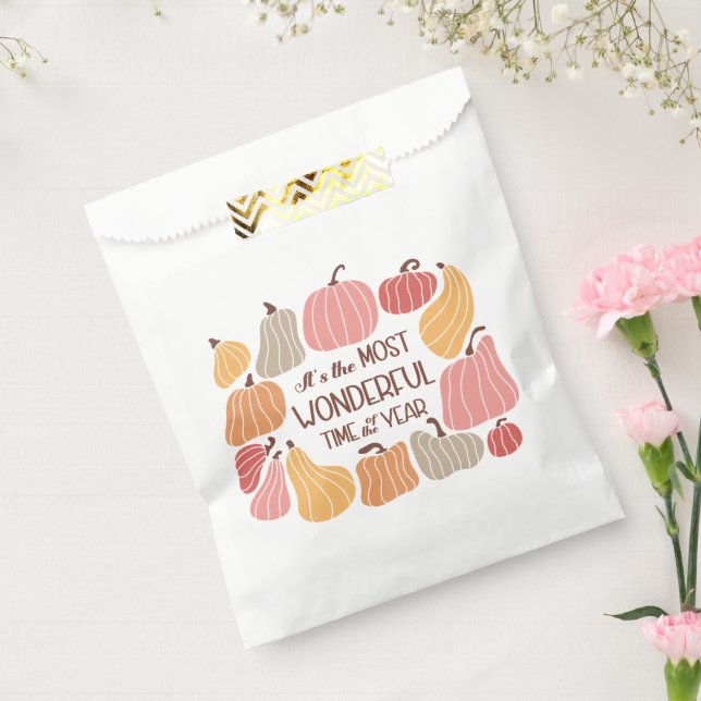 Boho Fall Autumn Quote  Favour Bag (Sealed)
