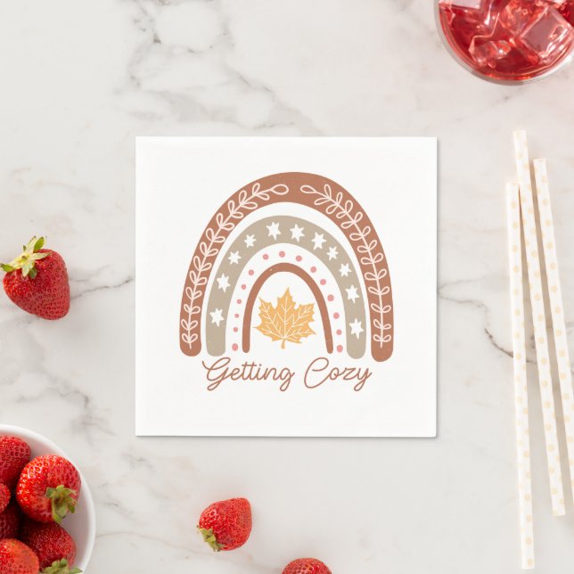 Boho Fall Autumn Quote  Napkin (Insitu)