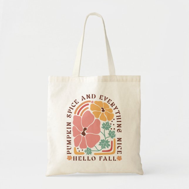 Boho Fall Autumn Quote  Tote Bag (Front)